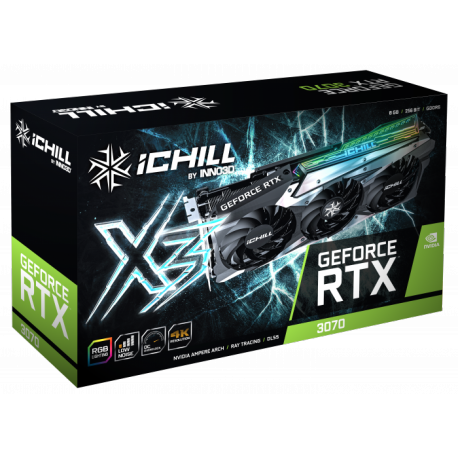 Grafična kartica GeForce RTX 3070 iCHILL X3 LHR, 8GB INNO3D