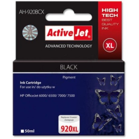 Activejet črno črnilo HP 920XL CD975AE, AH-920BCX