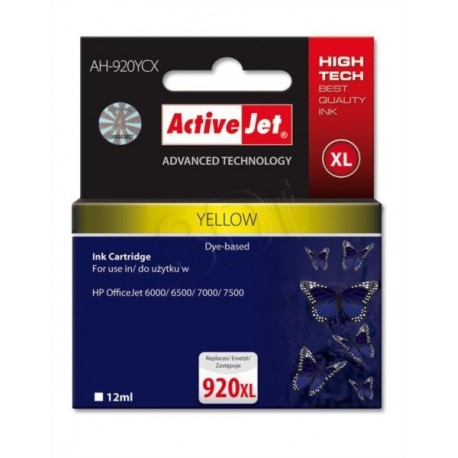ActiveJet rumeno črnilo HP 920 XL, AH-920YCX