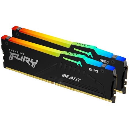 Pomnilnik DDR5 32GB (2x16GB) 5600MHz KINGSTON Fury Beast EXPO RGB