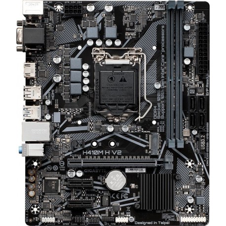Matična plošča GIGABYTE H410M H V2, DDR4, LGA1200, mATX