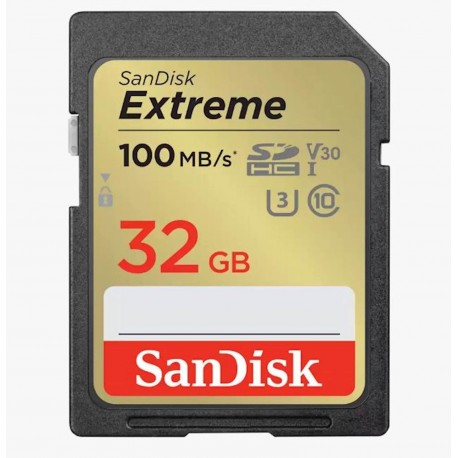 Pomnilniška kartica SDHC SANDISK 32GB EXTREME, 100/60MB/s, UHS-I, Speed Class 3