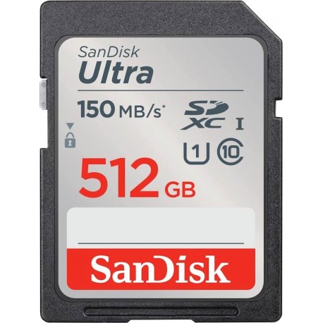 Pomnilniška kartica SDXC SanDisk 512GB Ultra, 150MB/s, C10, U1