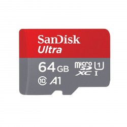 Pomnilniška kartica SDXC SANDISK MICRO 64GB ULTRA, 140MB/s, UHS-I, C10, A1, adap