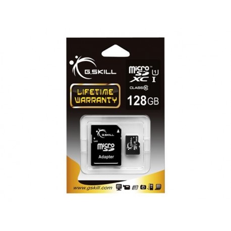 Pomnilniška kartica G.SKILL memory card Micro SDXC 128GB Class 10 UHS-1 + adapte