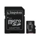 Pomnilniška kartica KINGSTON 64GB microSDXC Canvas Select Plus 100R A1 C10 Three