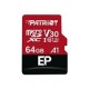 Pomnilniška kartica PATRIOT PEF64GEP31MCX Patriot EP Series 64GB MICRO SDXC V30