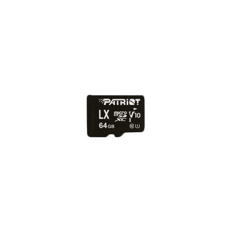 Pomnilniška kartica PATRIOT PSF64GLX1MCX Patriot LX Series 64GB UHS-1 C10 V10 up