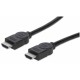 Kabel HDMI High Speed kabel 3 m črn MANHATTAN