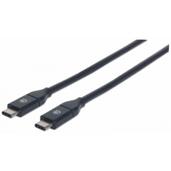Kabel USB C/USB C SuperSpeed+ MANHATTAN moški/moški, USB 3.1 Gen 2, 0,5m