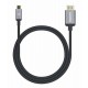 Kabel USB-C moški/HDMI moški MAHATTAN, (UHD) 4K@60Hz, 1 m, črna