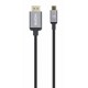 Kabel USB-C moški/HDMI moški MAHATTAN, (UHD) 4K@60Hz, 2 m, črna