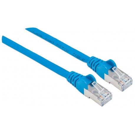 Mrežni kabel Intellinet 1 m Cat6A, CU, moder