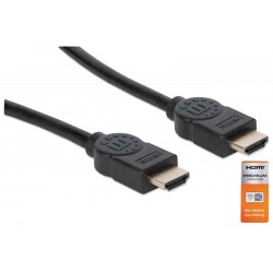 Kabel HDMI kabel z Ethernetom 1,8 m črn MANHATTAN