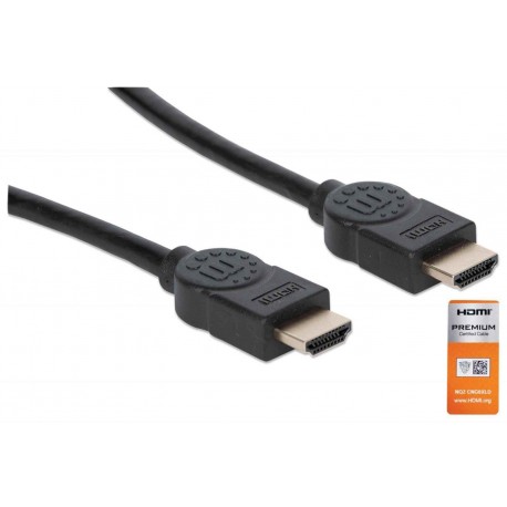 Kabel HDMI kabel z Ethernetom 1,8 m črn MANHATTAN