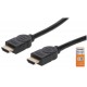 Kabel HDMI kabel z Ethernetom 3 m črn MANHATTAN