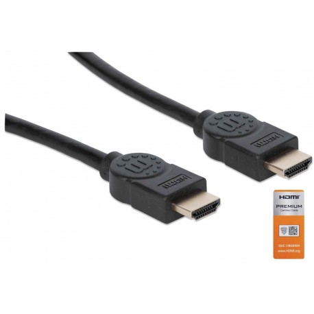 Kabel HDMI kabel z Ethernetom 3 m črn MANHATTAN