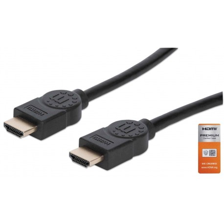 Kabel HDMI kabel z Ethernetom 5 m črn MANHATTAN