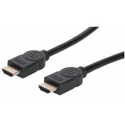 Kabel HDMI kabel z Ethernetom 1 m črn MANHATTAN