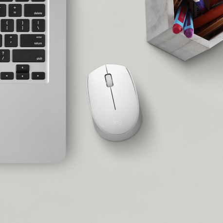 Miška Logitech M171 Wireless, bela