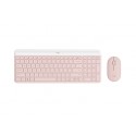 Komplet miške in tipkovnice Logitech MK470, roza