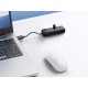 USB hub s 4 vhodi, USB 3.0, 0.15m, črn, ORICO PW4U-U3-015,