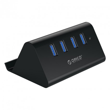 USB hub s 4 vhodi, USB 3.0, stojalo za telefon/tablico, ORICO SHC-U3,