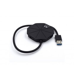 USB hub s 4 vhodi, USB 3.1, črn, Ewent EW1138,