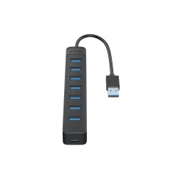USB hub s 7 vhodi, USB 3.0, 1,5 m, črn, ORICO TWU3-7A-15,