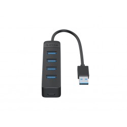 USB hub s 4 vhodi, USB 3.0, 0,15 m, črn, ORICO TWU3-4A