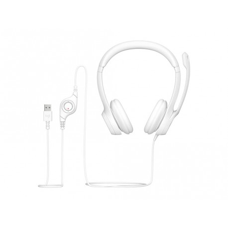 Slušalke Logitech H390, bele