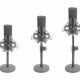 Mikrofon USB kondenzatorski s stojalom Studio za Podcast in Streaming Digitus 60