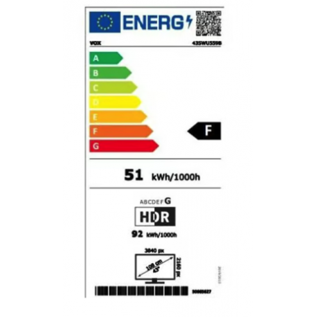 Televizor VOX 43SWU559B 4K UHD SMART