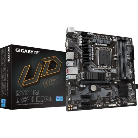 Matična plošča GIGABYTE B760M DS3H DDR4, LGA1700, mATX