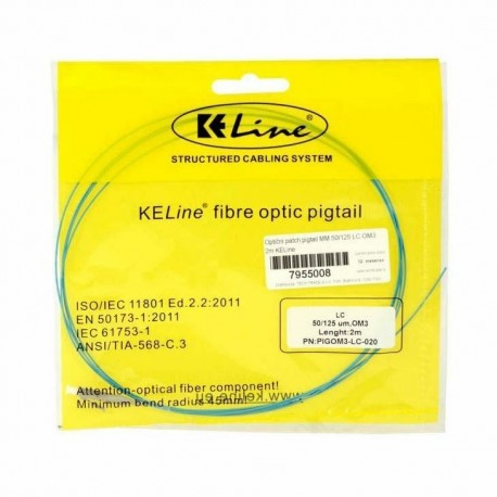 KELine optični pigtail MM 50/125 LC OM3 2m PIGOM3-LC-020 7955008