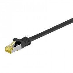 Kabel GOOBAY (91608) SFTP CAT 6A / S/FTP CAT 7 patch 2m črn mrežni povezovalni k