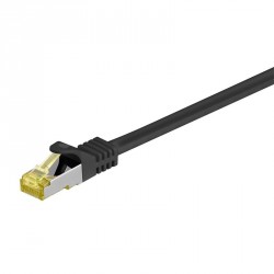 Kabel GOOBAY (91617) SFTP CAT 6A / S/FTP CAT 7 patch 3m črn mrežni povezovalni k