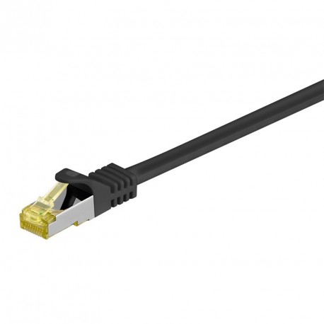 Kabel GOOBAY (91644) SFTP CAT 6A / S/FTP CAT 7 patch 10m črn mrežni povezovalni
