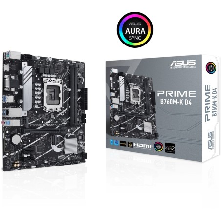 Matična plošča ASUS PRIME B760M-K D4, DDR4, LGA1700, mATX