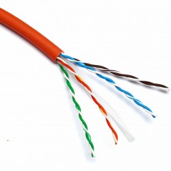 Leviton kabel CAT.6+ UTP B2ca  305m oranžen 9001080