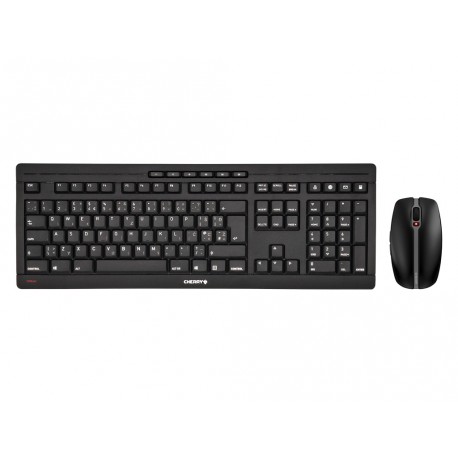 Tipkovnica in miška Cherry STREAM Wireless, črna