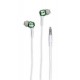 Slušalke Verbatim Sound Isolating Green-White 41824, analogne
