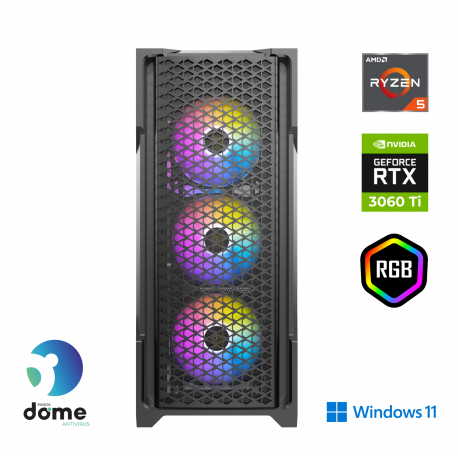 Računalnik ANNI Gamer Extreme R5-7600X / RTX 3060 Ti / 16 GB / 1 TB / W11H