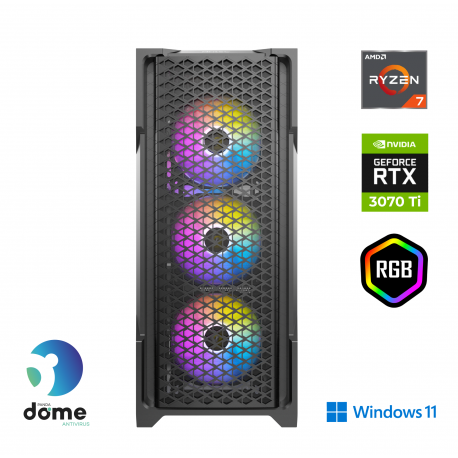 Računalnik ANNI Gamer Extreme R7-7700X / RTX 3070 Ti / 16 GB / 1 TB / W11H