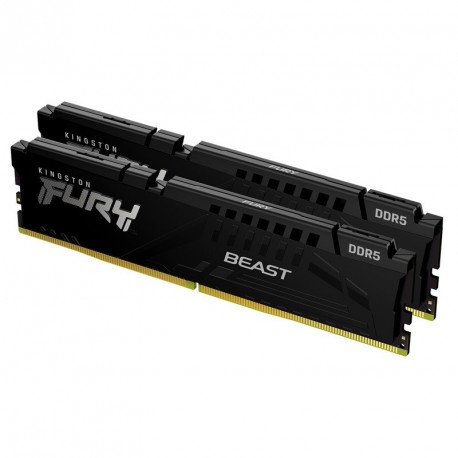 Pomnilnik DDR5 64GB (2x32GB) 6000MHz KINGSTON Fury Beast Black, KF560C40BBK2-64