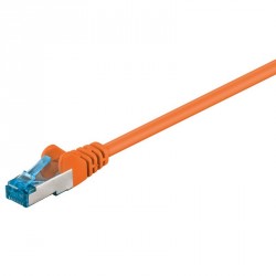 Kabel GOOBAY S/FTP CAT 6A patch 0,5m oranžni mrežni povezovalni kabel