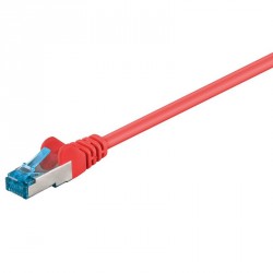 Kabel GOOBAY S/FTP CAT 6A patch 0,5m rdeči mrežni povezovalni kabel
