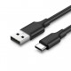 UGREEN USB-A 2.0 na USB-C kabel 1.5m (črn)