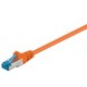 Kabel GOOBAY S/FTP CAT 6A patch 1 m oranžni mrežni povezovalni kabel