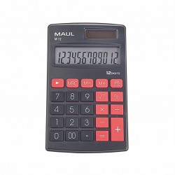 MAUL Žepni kalkulator M12, črn